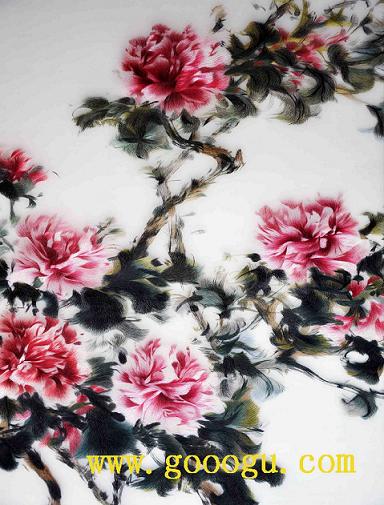 蘇繡牡丹精品,牡丹刺繡畫(huà),蘇繡精品畫(huà)